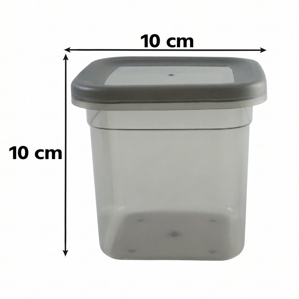 Plastic Food Storage Container Set 700ml Airtight Pantry Jars (8 Pc Set)