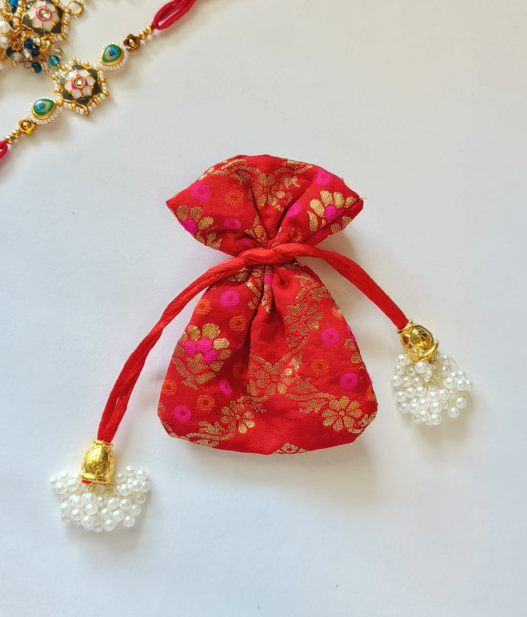 Small mini Jute Potli Bags Coin Pouch for Marriage, Return, Birthday Gifting | Handmade Bags for functions, Rakhi,Raksha bandhan,Gifts Packing, jewellery, Sweets, Dry fruits, chocolate, Party. - Image 8