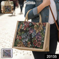 Multipurpose Floral Print Carry Hand Bag 1 Pc 29x33 Cm
