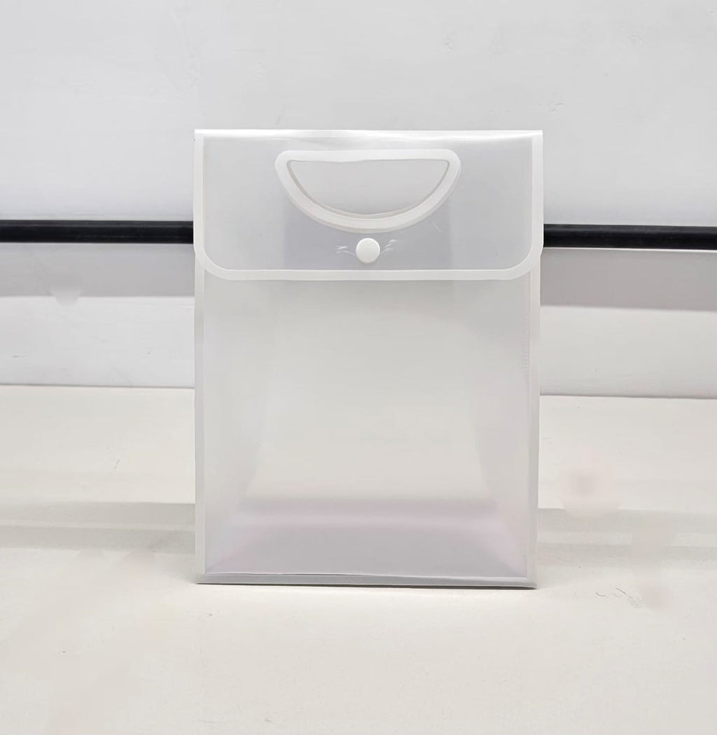 pack of 24pcs Translucent Gift Bag with Handle (18 x 23 x 13 CM) | Premium Semi Transparent Carry Bag for Gifts, Hampers, Wedding Return Gifts, Birthday & Festive Packing