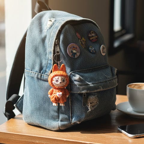 Cartoon Character Face Changing Toy With Key Holder Keychain (1 Pc)