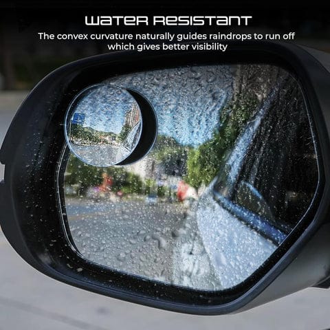 Car Blind Spot Side Mirror Round With Heavy Duty Plastic Spudger Pry Tool (2 Pcs Set)