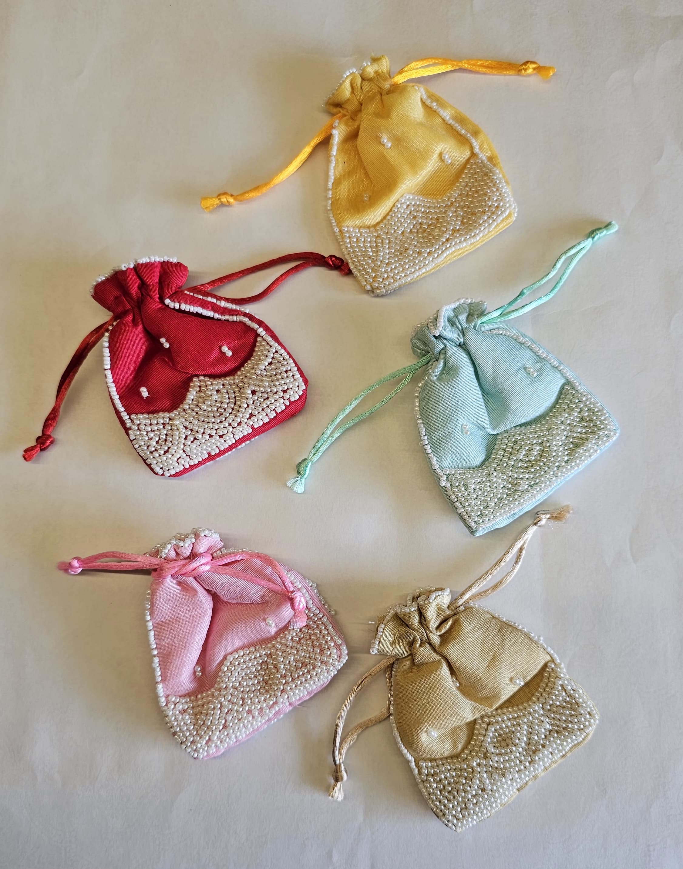 Small mini Jute Potli Bags Coin Pouch for Marriage, Return, Birthday Gifting | Handmade Bags for functions, Rakhi,Raksha bandhan,Gifts Packing, jewellery, Sweets, Dry fruits, chocolate, Party. - Image 1