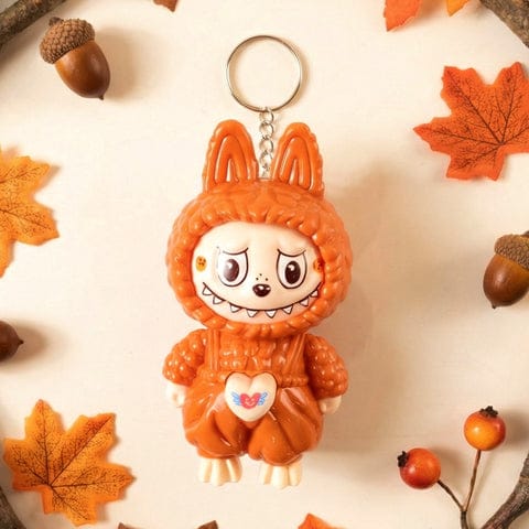 Cartoon Character Face Changing Toy With Key Holder Keychain (1 Pc)