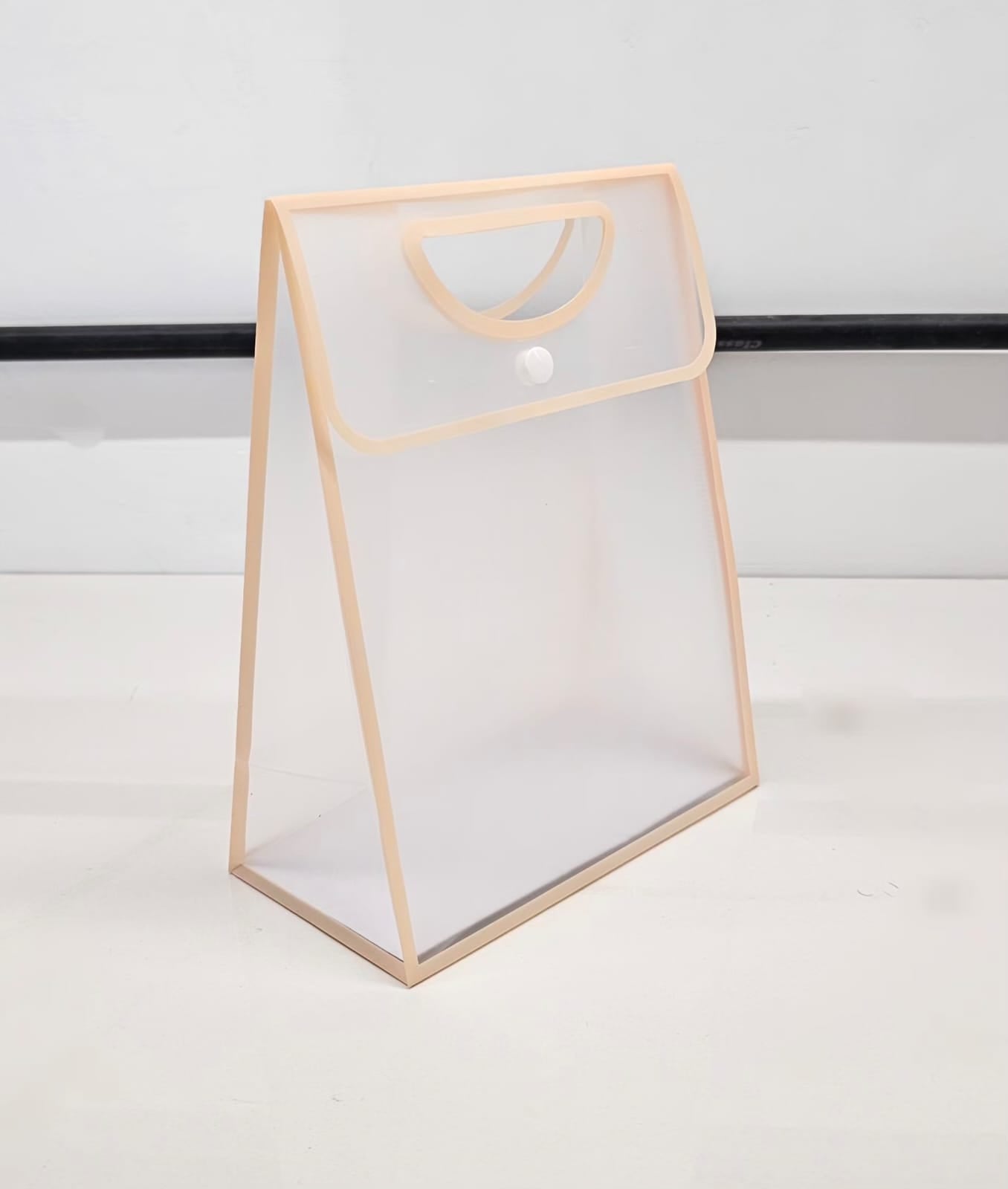 Translucent Gift Bag with Handle (18 x 23 x 13 CM) | Premium Semi Transparent Carry Bag for Gifts, Hampers, Wedding Return Gifts, Birthday & Festive Packing - Image 5