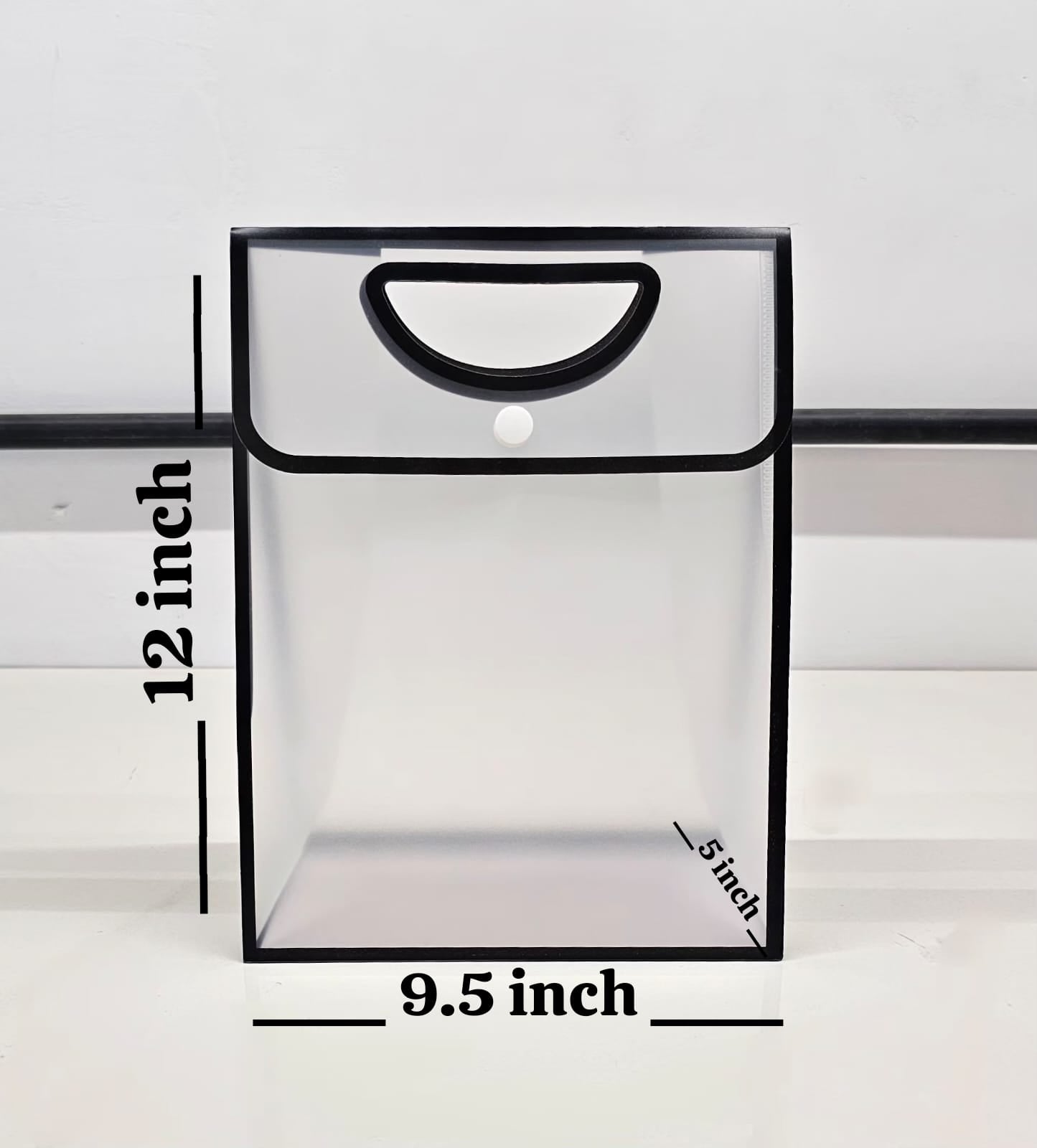 Translucent Gift Bag 30x24.3x12.5 CM (BIG SIZE) | Premium Semi Transparent Carry Bag with Handles for Hamper, Wedding Return Gifts, Shopping, Packaging & Festive Use - Image 5