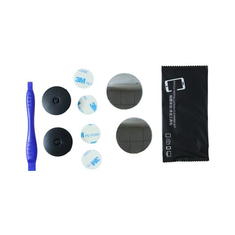 Car Blind Spot Side Mirror Round With Heavy Duty Plastic Spudger Pry Tool (2 Pcs Set)