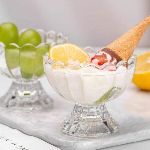 5341 Serving Dessert Bowl Ice Cream Salad Fruit Bowl - 6pcs Serving Dessert Bowl Ice Cream Salad Fruit Bowl - 6pcs ( Brown Box)