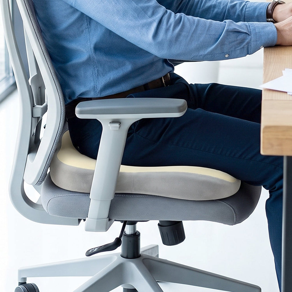 Comfort Memory Foam Ergonomic Seat Cushion For Office Chair (1 Pc)