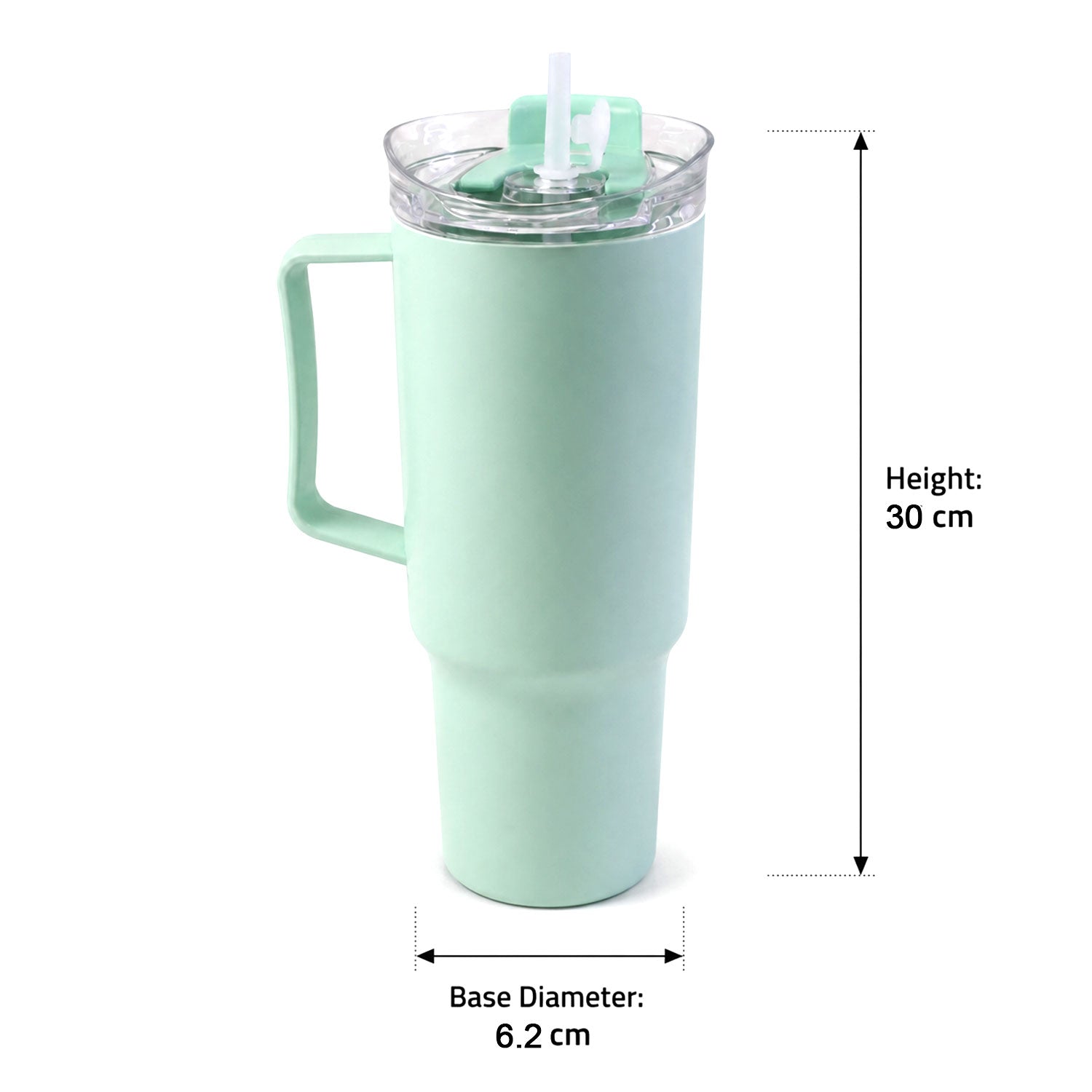 Toony Tumbler 1800 Ml Plastic Travel Sipper With Handle Straw And Lid (1 Pc)