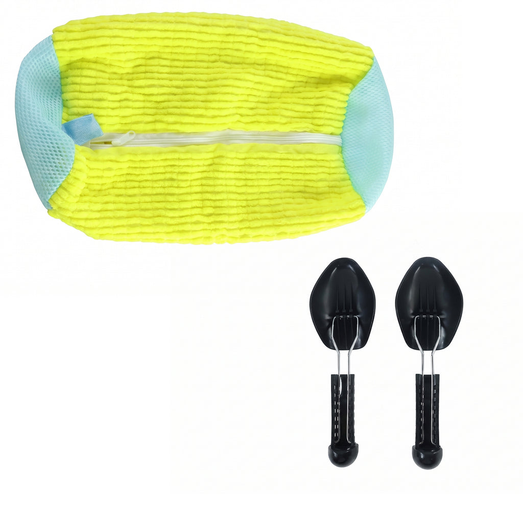 Shoe Laundry Wash Bag With 2 Shoe Support For Washing Machine (1 Set)
