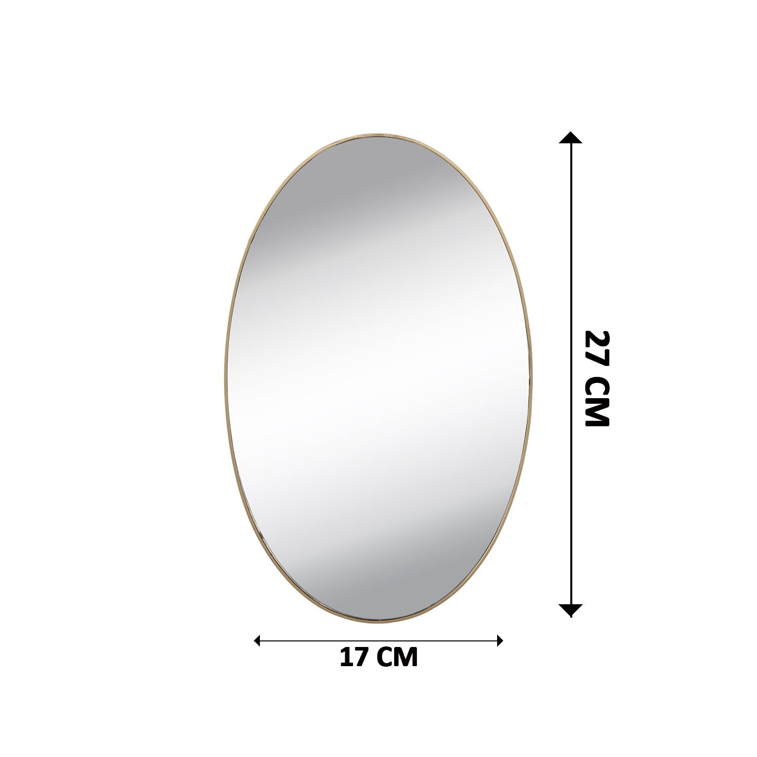 1795 Oval Shape 3d Mirror Sticker Used In All Kinds Of Household And Official Purposes As A Sticker Etc (2 Pc Set)