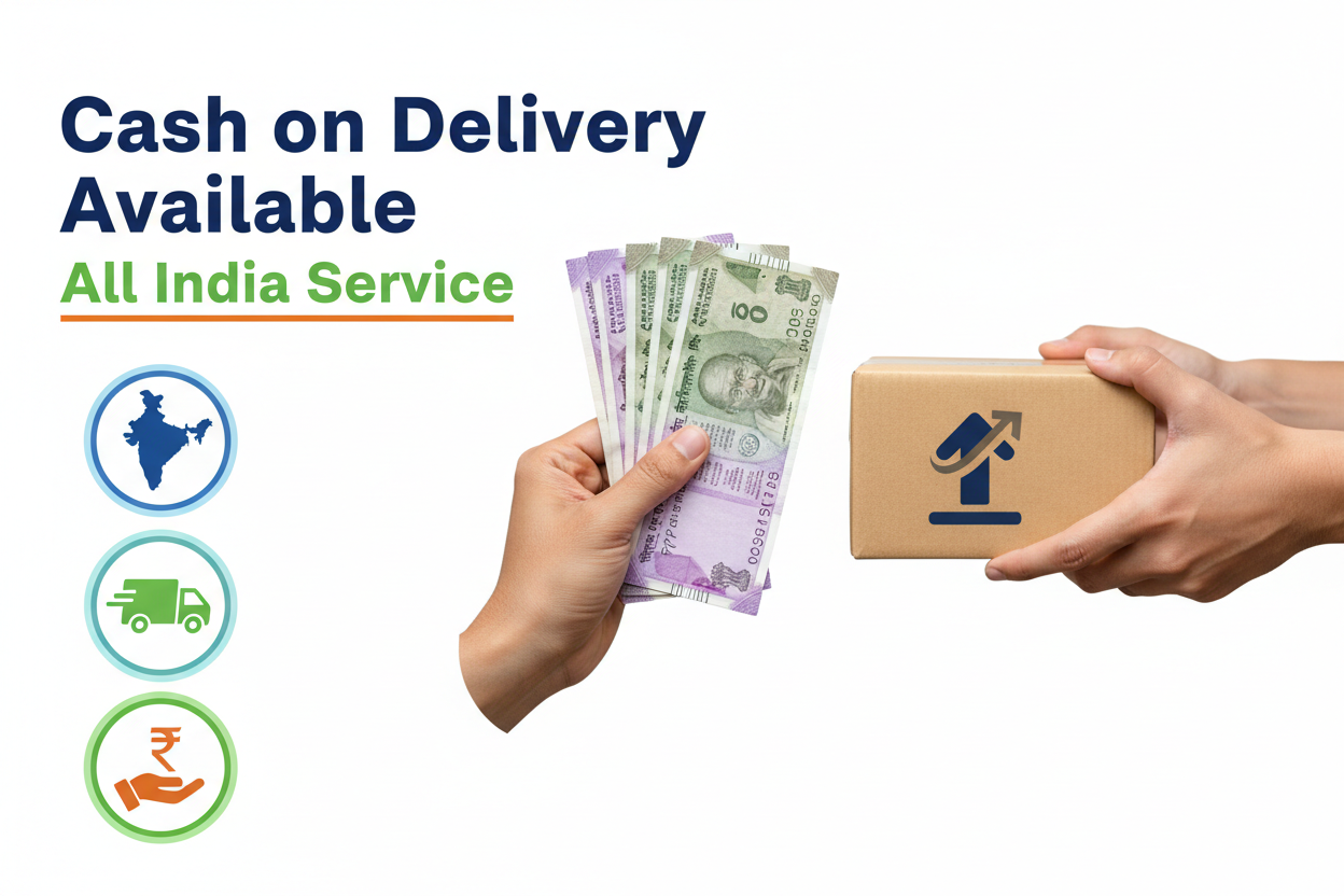 tell our customers that we offer cash on delivery services to all india 
