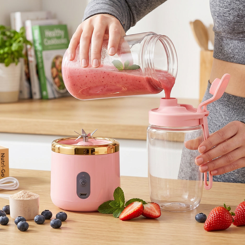 Portable Electric Juicer  Cordless  Usb Rechargeable For On-the-go