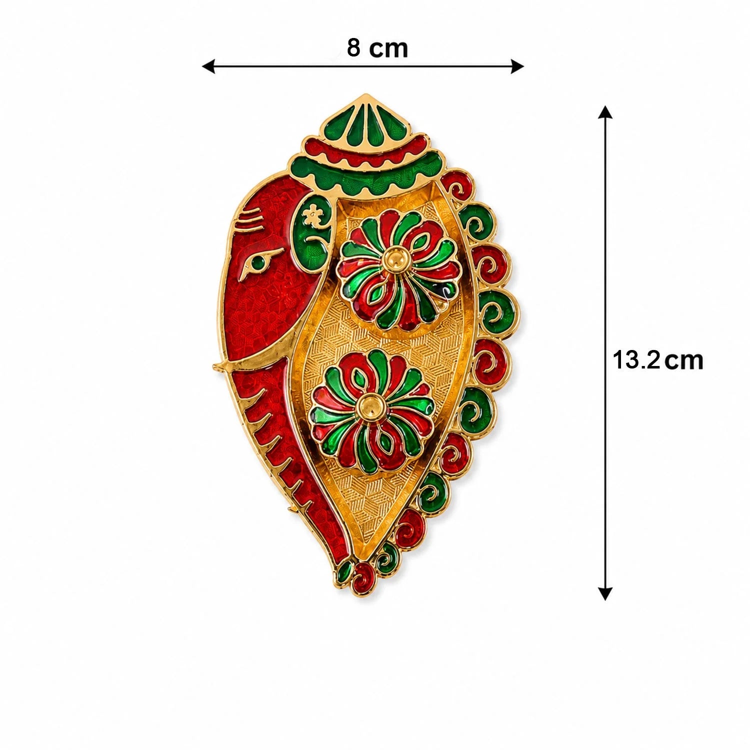 Leaf Shaped Kankavati Kumkum Holder For Puja And Tilak Rituals (1 Pc)