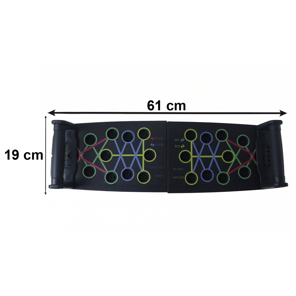 Multifunction Foldable Push Up Board Home Gym Muscle Training Equipment (1 Pc)