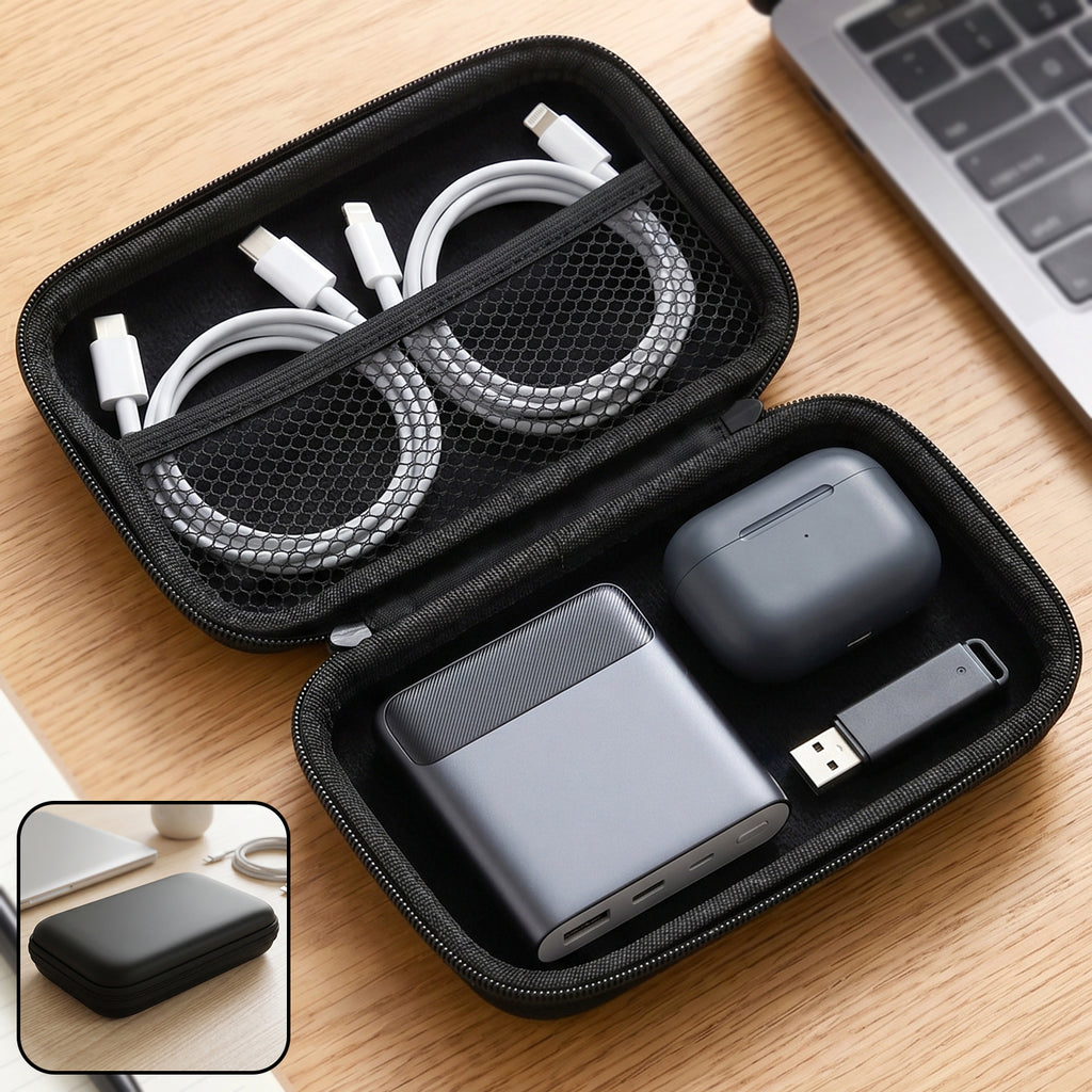 Multipurpose Hard Shell Travel Zipper Case (1 Pc Only Case Included)