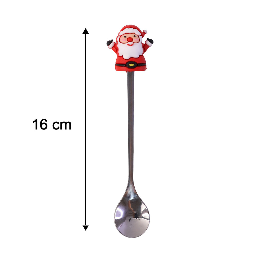 Golden Cartoon Spoon Set With Gift Box Steel Dessert Coffee Tea Spoons (4 Pc Set)