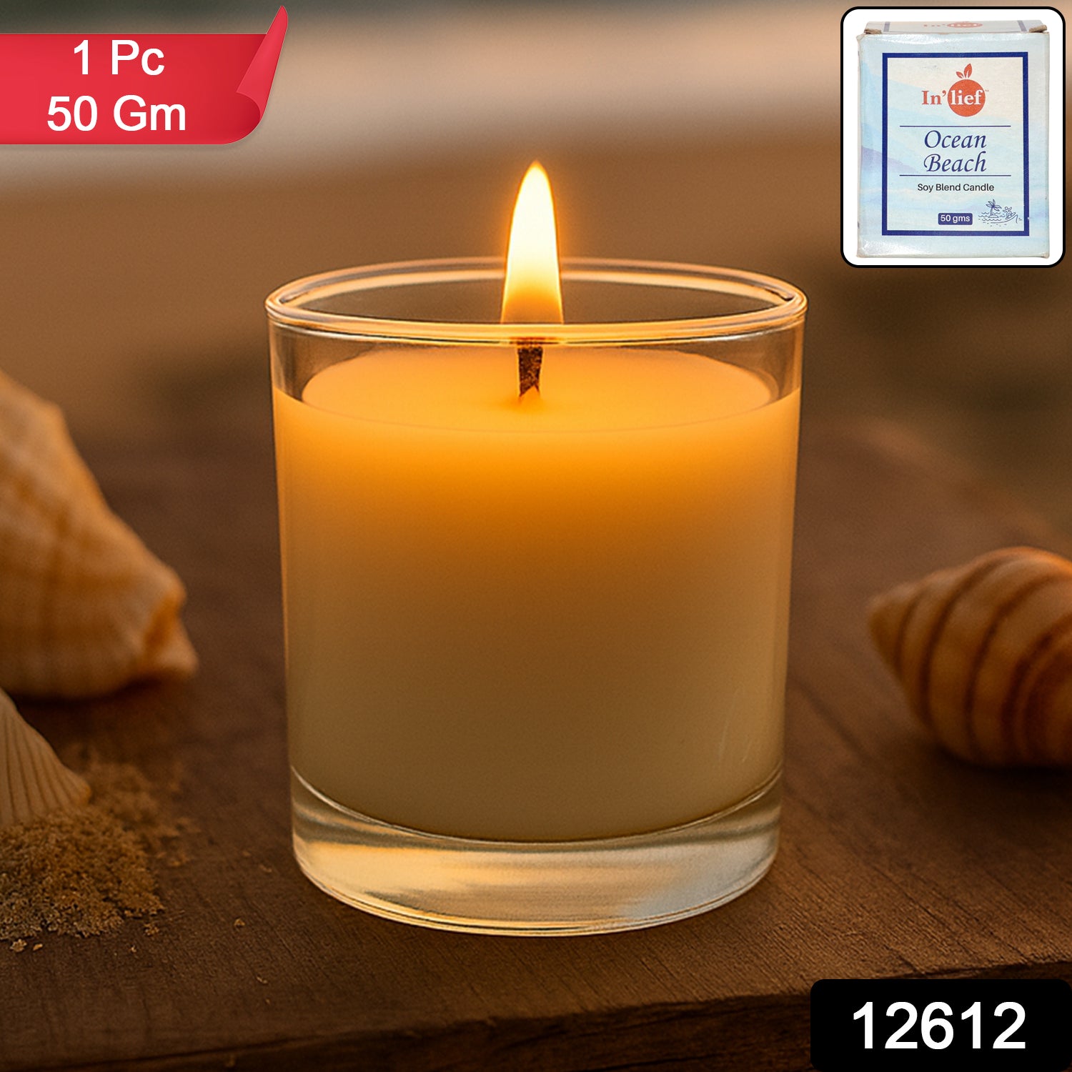 Inlief Scented Votive Jar Candle - (1 Pc  50 Gm)