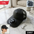 Portable Usb Rechargeable Cooling Cap With Built In Mini Fan (1 Pc )