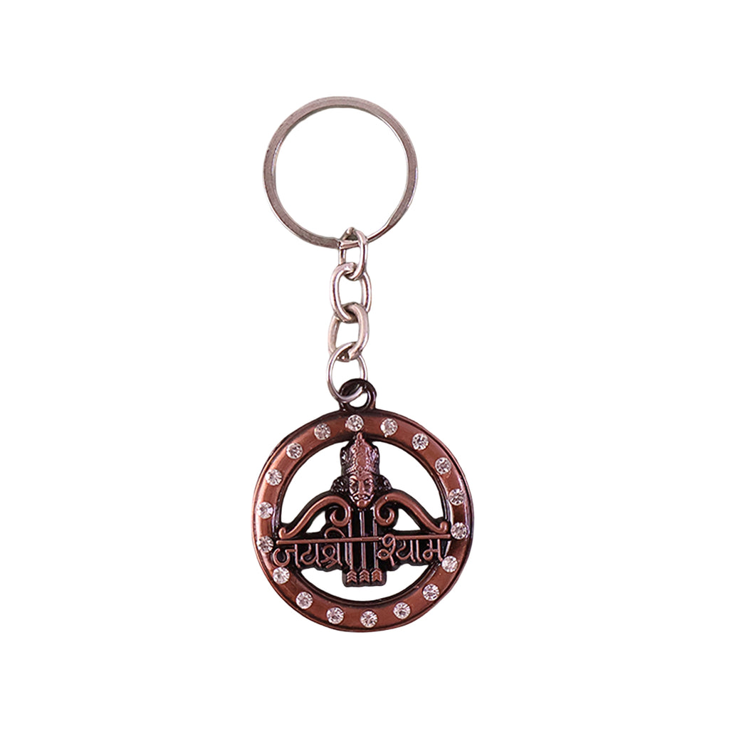 Decorative Metal Jai Shree Shyam Keychain (1 Pc)
