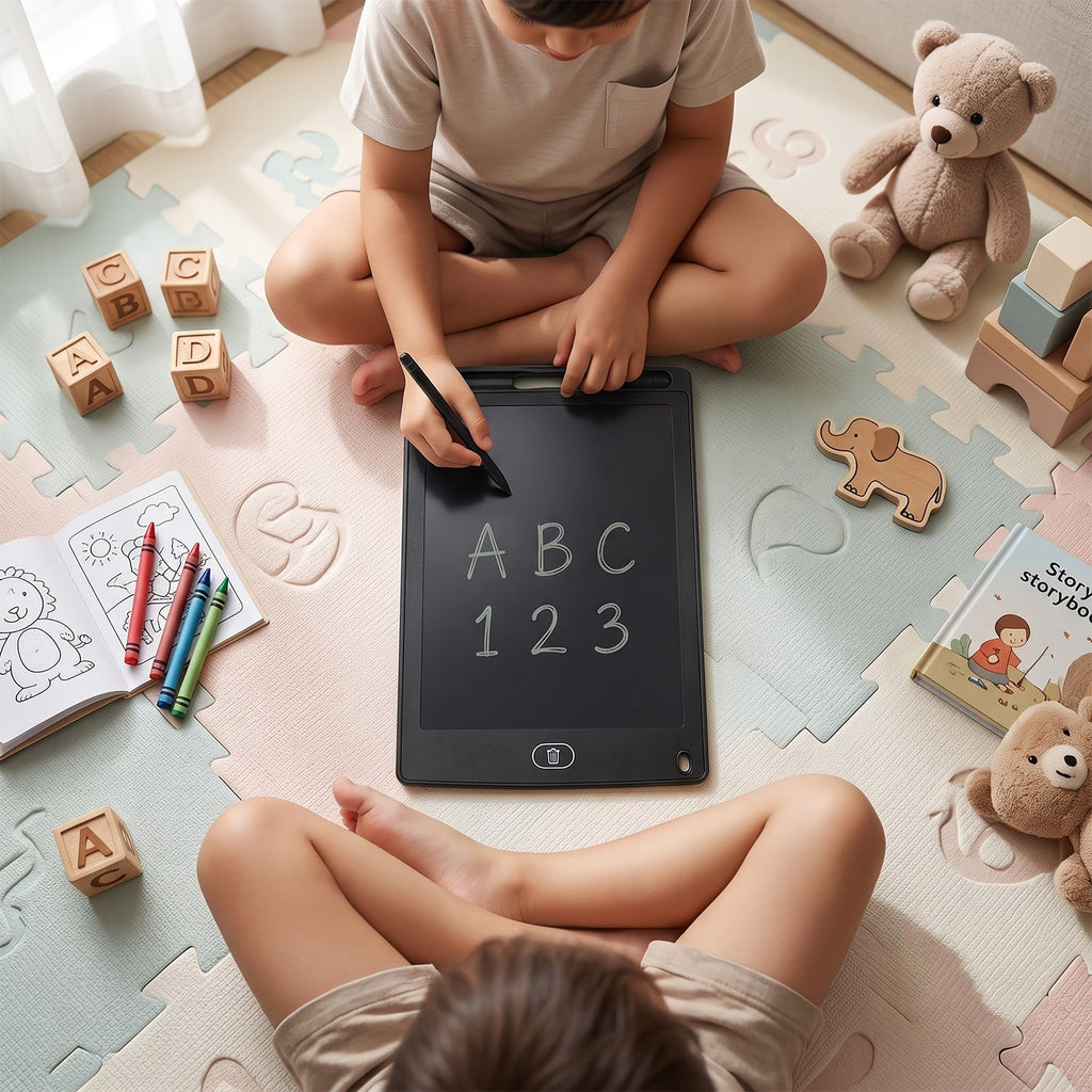 Lcd Writing Tablet With Stylus Pen For Kids Drawing And Learning (1 Pc)