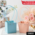 Stylish Foldable Flower Packaging Bag With Handle For Bouquet And Gifting (1 Pc)