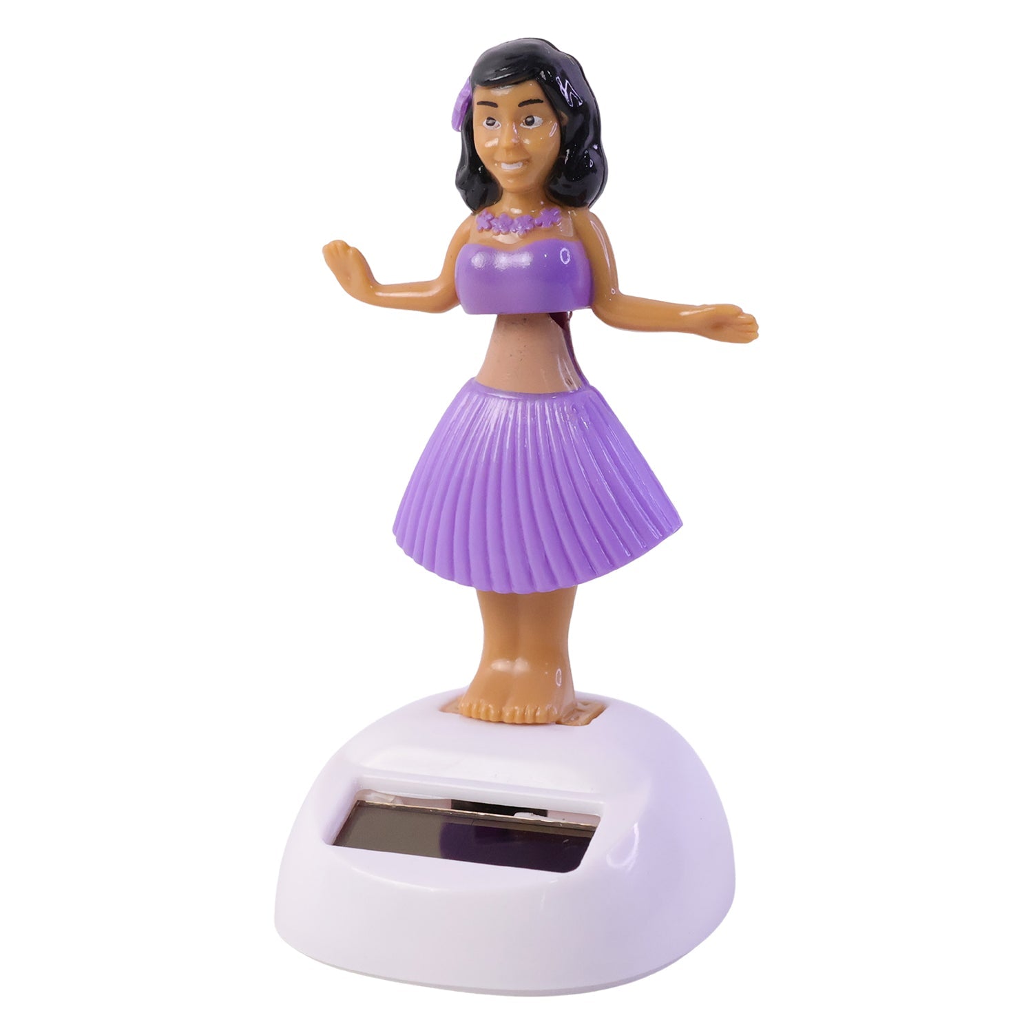 Solar Powered Dancing Hula Doll Bobble Toy For Car Dashboard Decor (1 Pc)