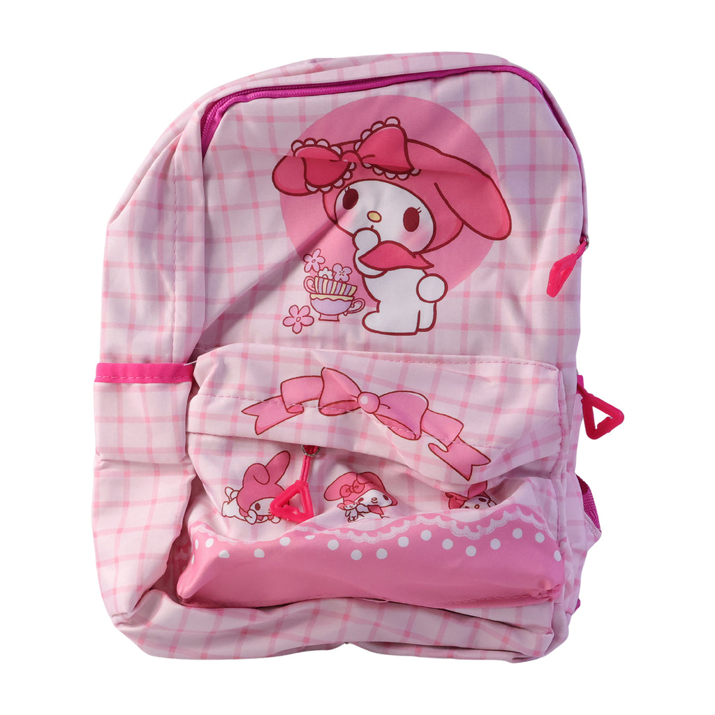 Cute Bow And Bunny Design Backpack  (1 Pc 13 Inch)