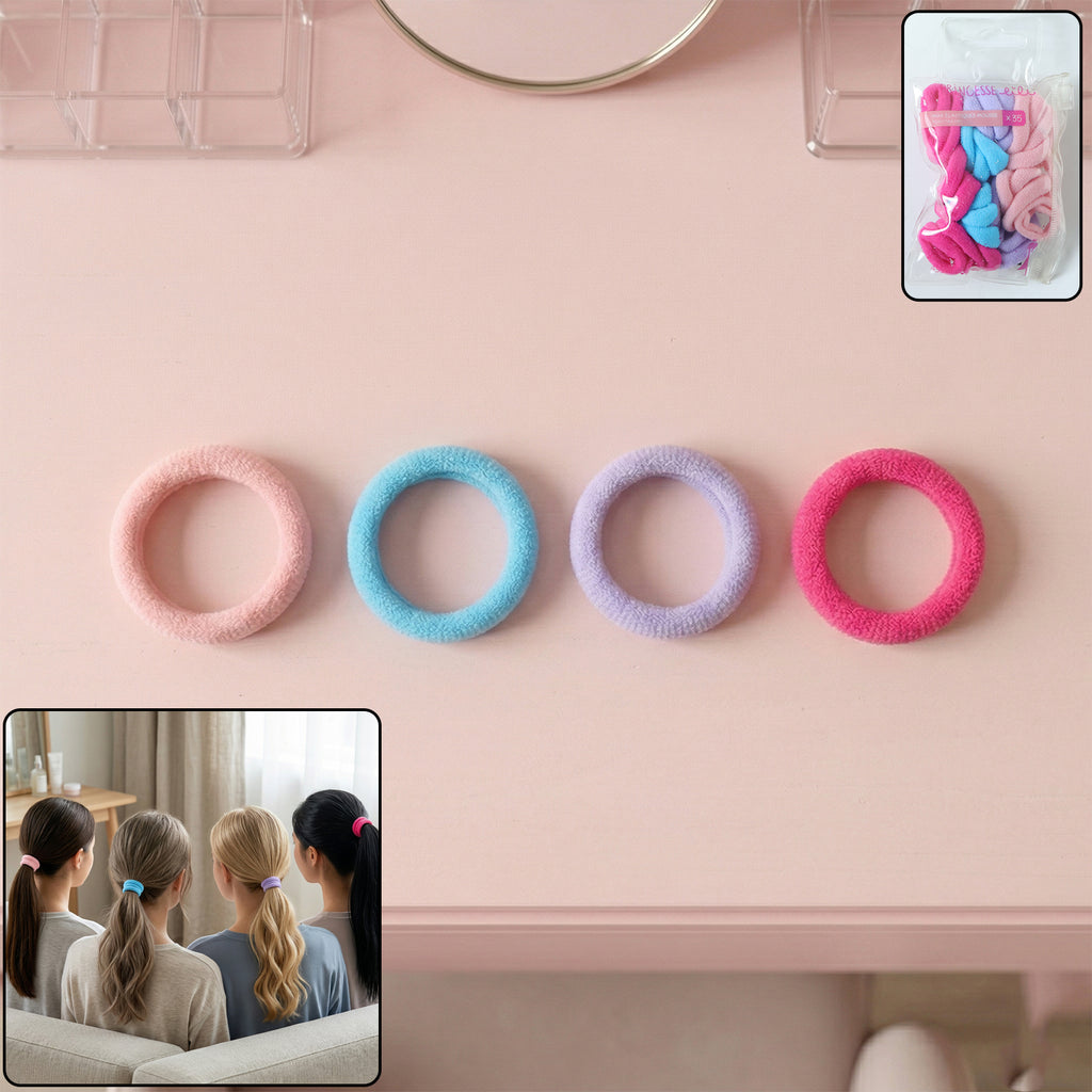 Soft Elastic Hair Bands 35 Pc Set  Stretchable No Damage Hair Ties