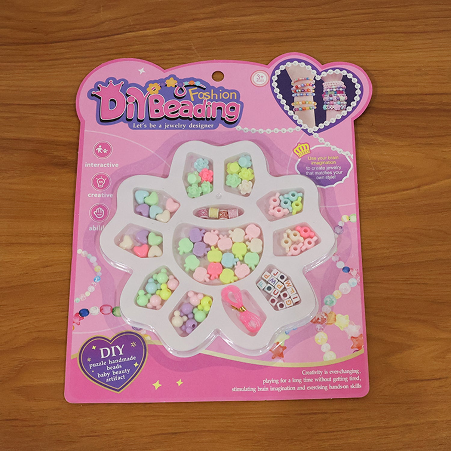 Diy Beading Jewellery Making Kit For Kids (1 Set)